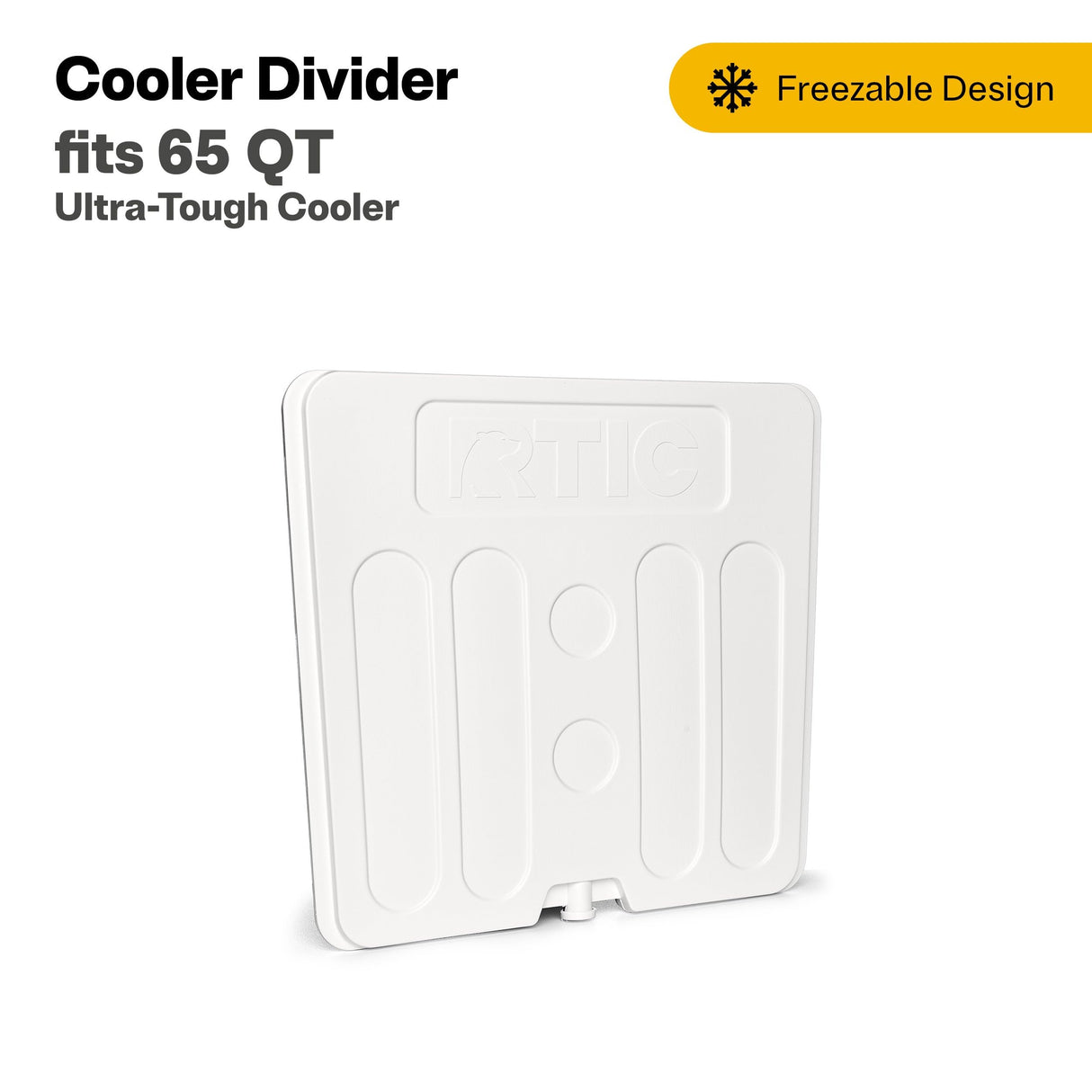 RTIC 65 QT Ultra-Tough Cooler Freezable Divider Insert Accessories Perfect for Organization, 65