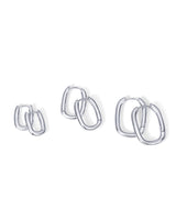 PAVOI Dainty Classic Huggie, White Gold, Size 14mm, 18mm, 22mm