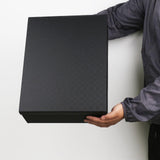 YINUOYOUJIA Large Gift Box 16.5x13x5.5 inches,Black Boxes for Presents,Birthday,Valentine's Day,Mother's Day,Christmas,Anniversary