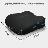 ACBAGI Adult Car Booster Seat for Driver, Driving Seat Cushion,Comfort Memory Foam Car Seat Cushion for Height, Seat Cushion for Car,Office Chair and Home Chair (Black B)