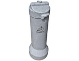 Outdoor Cigarette Receptacle – Heavy-Duty Ashtray, Commercial-Grade, 100% Aluminum Lined, Rotomolded Poly Construction, Smoke Butler Outdoor Cigarette Disposal Unit (Charcoal)