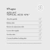 Naturium Azelaic Topical Acid 10%, Face & Skin Care Beauty Treatment with Niacinamide & Vitamin C, 1 oz