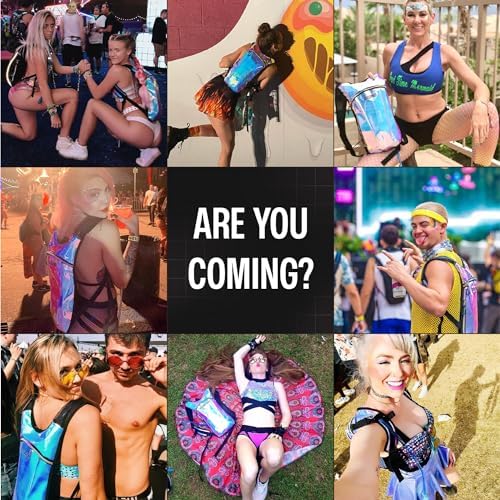 Sojourner Rave Hydration Pack - Hydration Backpack - Hydropack with 2L Bladder - Water Backpack for Festivals, Hiking, Running, Biking and More