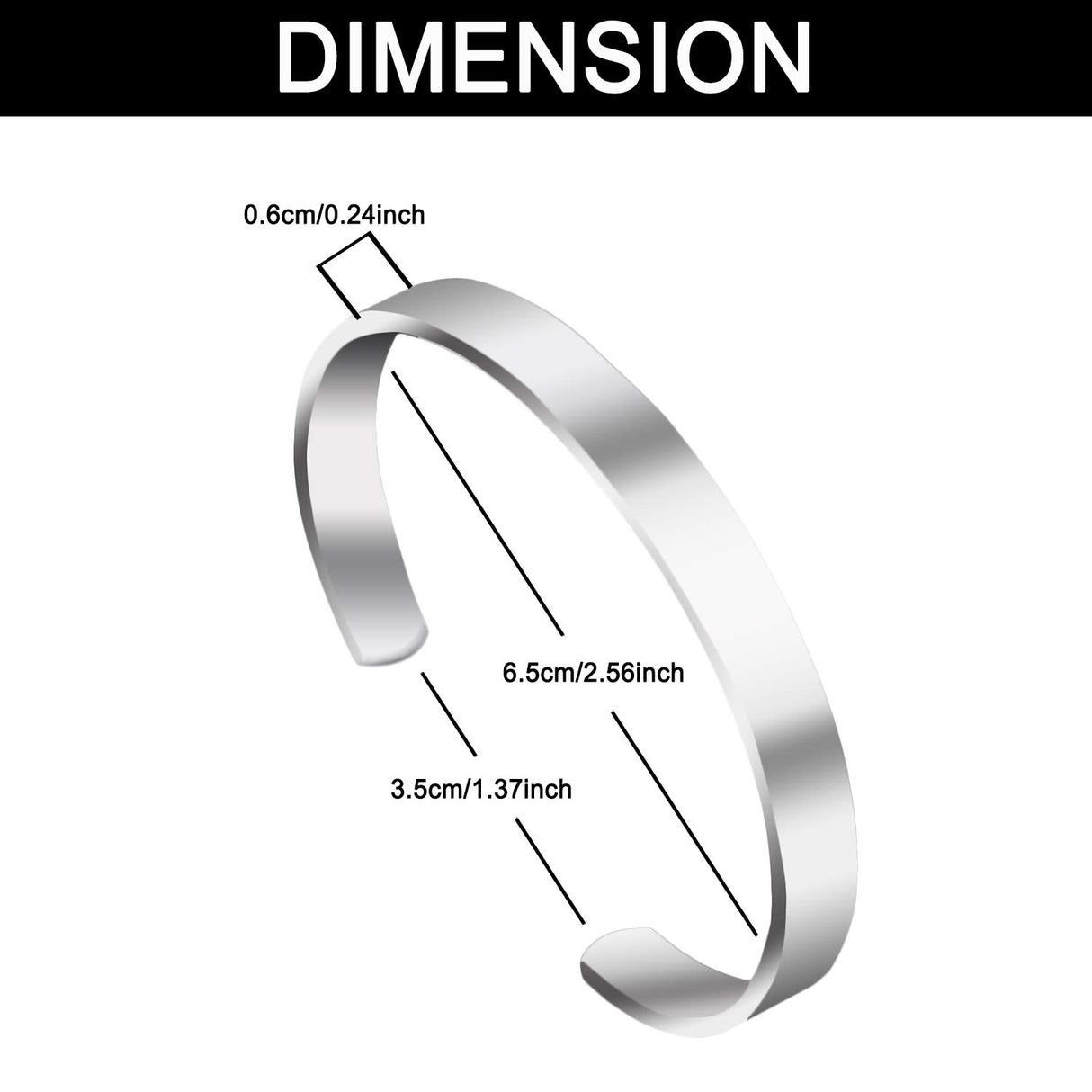 Amlion Personalized Bracelets for Women Mom,Engraved Custom Bracelets Cuff Inspirational Personalized Gifts for Women-Double Side Engraved