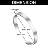 Amlion Personalized Bracelets for Women Mom,Engraved Custom Bracelets Cuff Inspirational Personalized Gifts for Women-Double Side Engraved