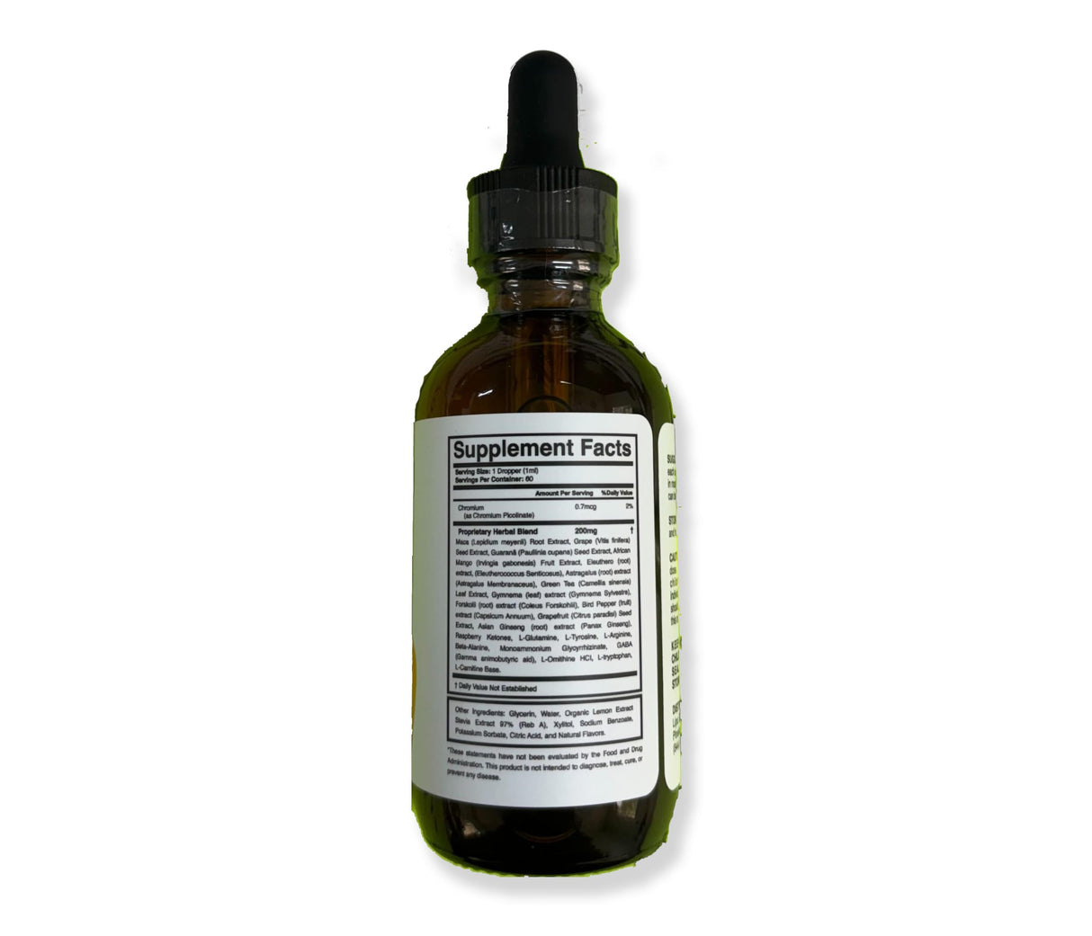LIPO SLIM Official Drops - Daily Liquid Supplement - Advanced Formula for Natural Metabolism & Energy Support, LipoSlim for Overall Health & Wellness. One 60ml Bottle for 1 Month