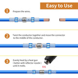 350 Pcs Solder Seal Wire Connectors Heat Shrink Butt Connectors Kit Marine Waterproof Wiring Electrical Cable Splice Terminals for Boat Automotive RV Trailer