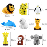 URSKYTOUS 60Pcs Animal Erasers Desk Pets for Kids,Classroom Prizes