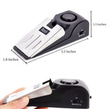 Door Stop Alarm, Door Stopper with 120DB Security Alarm, Floor Wedge Doorstop for Travel Apartment Home House (Pack of 4)
