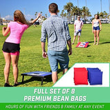 GoSports Portable Cornhole Sets, 8 Styles – Choose 4 x 2 ft or 3 x 2 ft - Boards Include 8 Bean Bags, Travel Case, and Game Rules