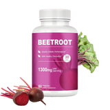 QIANWE Beetroot Capsule Supplement | Beetroot Powder Supplement | Support for Exercise Performance - Vegan, Non-GMO, Gluten-Free - 60 Capsules (1pcs)