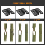 FUJIWARA Garden Grafting Tool, Multifunctional Pruning Scissors Kit, U-Graft/V-Graft/Omega-Graft Seedling for Fruit Tree Grafting Set,Including Grafting Tapes, Grafting Knife & Replacement Blades