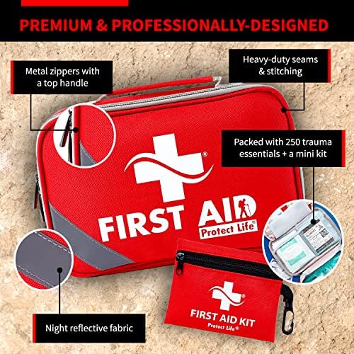 Protect Life Survival First Aid Kit for Home/Business, Camping Survival Kits