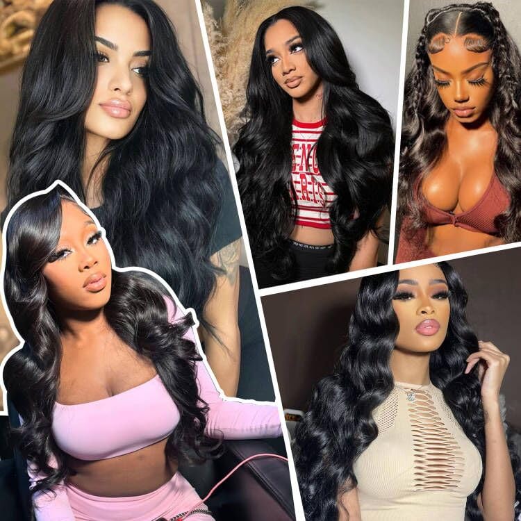 HOISAKA Wigs Human Hair 13x6 Lace Front Wigs Human Hair Body Wave 30 Inch Glueless Wig Human Hair Pre Plucked With Baby Hair 12A Brazilian Virgin Hair Wigs 200 Density