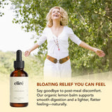 Eliré - Organic Lemon Balm Extract - Digestive Relief & Anti-Bloat Support - Alcohol-Free, Vegan, Non-GMO, Gluten-Free - 30ml