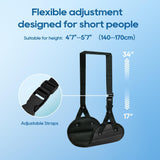 2-Pack Airplane Foot Hammock, Portable Leg Rest with Removable Cushion, Ergonomic Support for Travel, Car & Home