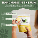 Morning Energy Shower Steamers Aromatherapy for Energy - Christmas Gift - Adult Stocking Stuffer - USA Made - Peppermint & Lemon Shower Bomb Tablets -Soothing Natural Essential Oils (10 Pack)