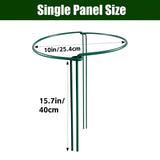 Thealyn 10 Pack Plant Support Stakes, 10" x 16" Peony Cages and Supports