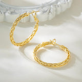 Amoxos Gold Earrings for Women 14K Gold Hoop Earrings for Women