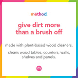 Method Daily Wood Cleaner, Almond, Plant-Based Formula That Cleans Shelves, Tables and Other Wooden Surfaces While Removing Dust & Grime, 28 Oz Spray Bottles, (Pack of 8)