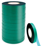 Medoore 12 Rolls 150 Feet Stretch Tie Tape 0.5 Inch Garden Tie Tape Thick Plant Ribbon Garden Green Vinyl Stake for Indoor Outdoor Patio Plant Use