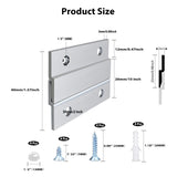 French Cleat Heavy Duty, Aluminum French Cleat, Headboard Wall Mounting Brackets with Screws, Heavy Mirror Mounting Hardware (36 Inch-2 Pairs, Support 200 lbs)