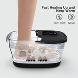 HOSPAN Collapsible Foot Spa, Foot Bath Massager with Heat, Bubble & Massage