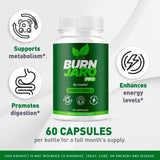 (5 Pack) Burn Jaro Pro - BurnJaro Pink Salt Capsules Pro, BurnJaro Pro Pills, Official Advanced Formula Burn Jaro Pro Supplement Pills Natural Ingredients Reviews, 300 Capsules for 5 Months