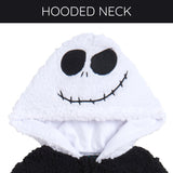 Disney Nightmare Before Christmas Jack Skellington Newborn Baby Boys Cozy Sherpa Zip Up Cosplay Coverall Black 3-6 Months