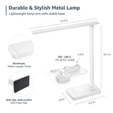 Lepro LED Desk Lamp, Metal Desk Light 9.5W 800lm, Forbes Vetted Best Task Lamp, 5 Color Modes 5 Brightness Level, Dimmable Home Office Desktop Lamp for Reading, Crafting, Sewing, Puzzle, Nail, White