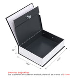 KYODOLED 10.5 Inch Diversion Book Safe with Key Lock, Secret Safe Metal Lock Box,Money Storage Collection Box,10.5" x 7.8" x 2.6" Black Extra Large