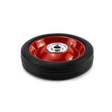 QWORK 2 Pack 5" x 1.5" Premium Rubber Wheel with Ball Bearing, Hand Truck Wheel, Capacity up to 88 lbs