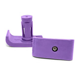 Top Glides 8" Off-Road Walker Wheel Kits with Flexfit Universal Ski Glides (Purple)