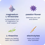 Recess Mood Powder, Calming Magnesium L-Threonate Blend with Passion Flower, L-Theanine, Electrolytes, Magnesium Calm Support Powder Supplement - Lemon Citrus 28 Serving Tub