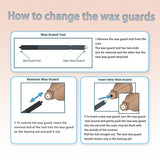 Waxguards 3.0 NanoCare 10993649 Filters for Signia/Siemens/Rexton and Connexx Hearing Aids - Cleaning Brush Kits with Carry Case- 3packs