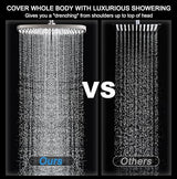 High Pressure Rain Shower Head: Upgrade Shower Heads with Handheld Spray Combo with Fixed Showerhead and 10 Sprays Handheld Shower Head, Detachable Showerheads Built-in Magnetic Docking and Power Jets