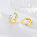 BANGALO 14K Gold Earrings for Women Good Huggie Earrings 17mm