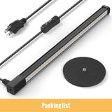 SpeePlant Vertical Grow Light, 72 LEDs Full Spectrum Light Bar, 5000K Wide Illumination Area Desk Light,1.4FT Stand Plant Lamp for Tall Houseplants, Tropical Plants, Foliage with On/Off Switch