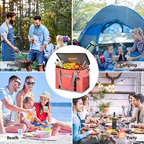 Maelstrom Soft Cooler Bag,Collapsible Soft Sided Cooler,24/30/60/75 Cans Beach Cooler,Ice Chest,Large Leakproof Camping Cooler,Portable Travel Cooler for Grocery Shopping,Camping,Road Trips