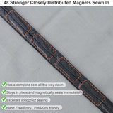 Magnetic Screen Door Thicker 255g/㎡ Mesh,Reversible Wide Left Right Side Opening Fits Door to 60 x 80, Heavy Duty Mesh French Bug Door Screen Magnetic Closure for Sliding Patio Door,Screen 62" x 81"