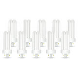 Circle (10 Pack PLT-26W 841 CFL Bulb, 4-Pin GX24q-3, 26W Triple Tube Compact Fluorescent, 4100K Cool White, Replaces Sylvania CF26DT/E/IN/841, Philips PL-T 26W/41/4P/ALTO