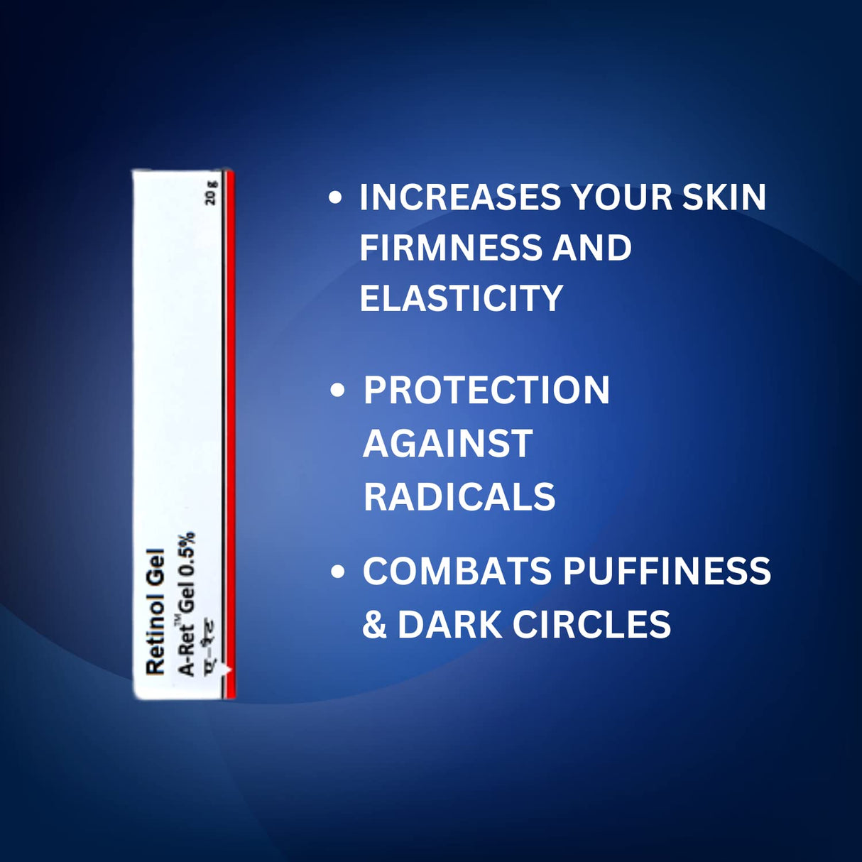 Retinol Gel 0.05 Vitamin A Repairs Fine Lines & Wrinkles, Scar Treatment Age and Sun Spots Anti-Aging Formula, 20 Grams (Retinol Gel 0.05)