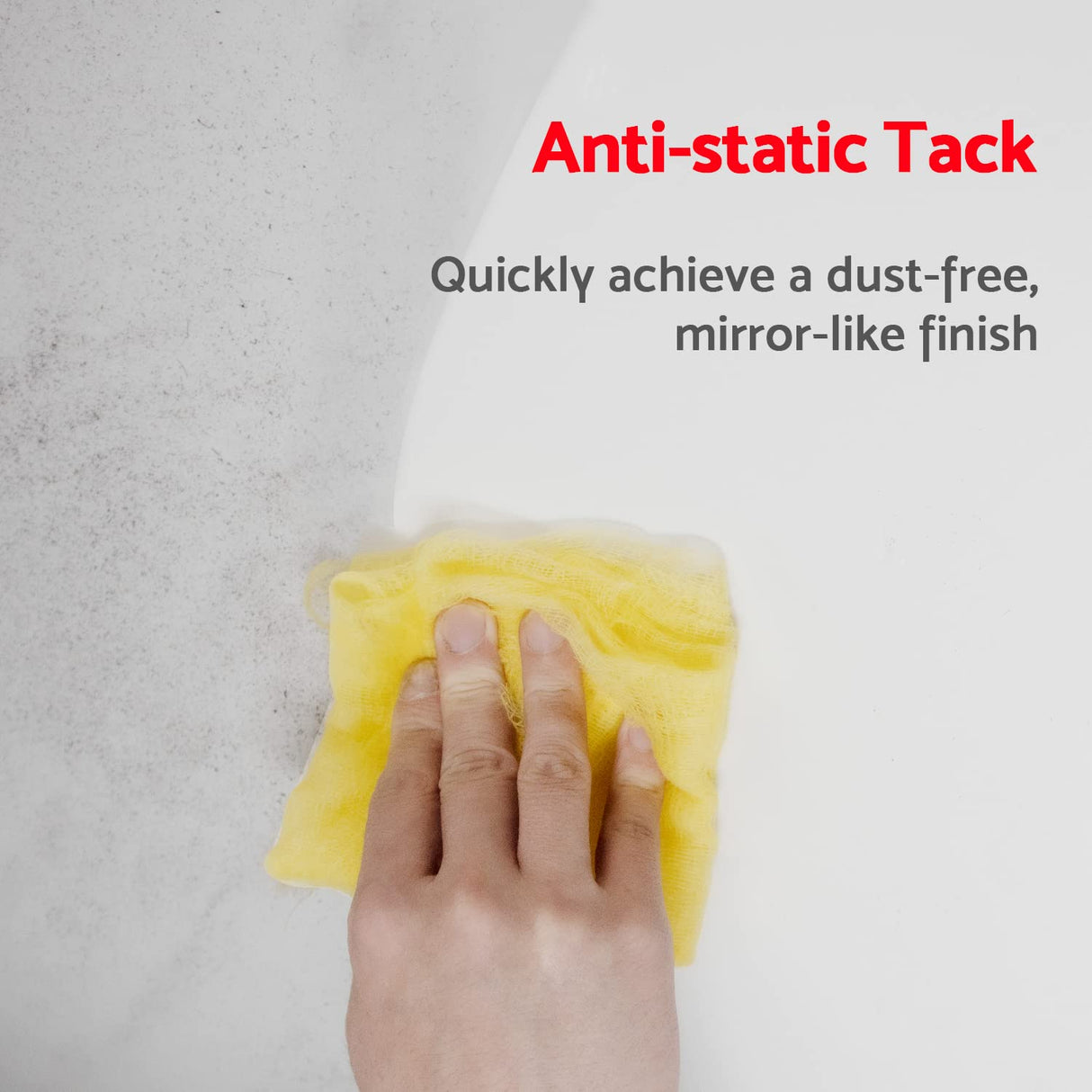 S&F STEAD & FAST Tack Cloth Bulk Case 150-pc, Yellow - for Woodworking, Automotive Painting, Removing Dust - Wax and Silicone Free, Anti Static Tack Rag for The Professional