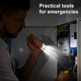 Treela 36 Pcs Hand Crank Flashlights Operation Christmas Bulk Items Squeeze Flashlight No Battery Required Torchlight 3 Powered Charging for Emergency(Yellow, Green, Blue, Red)