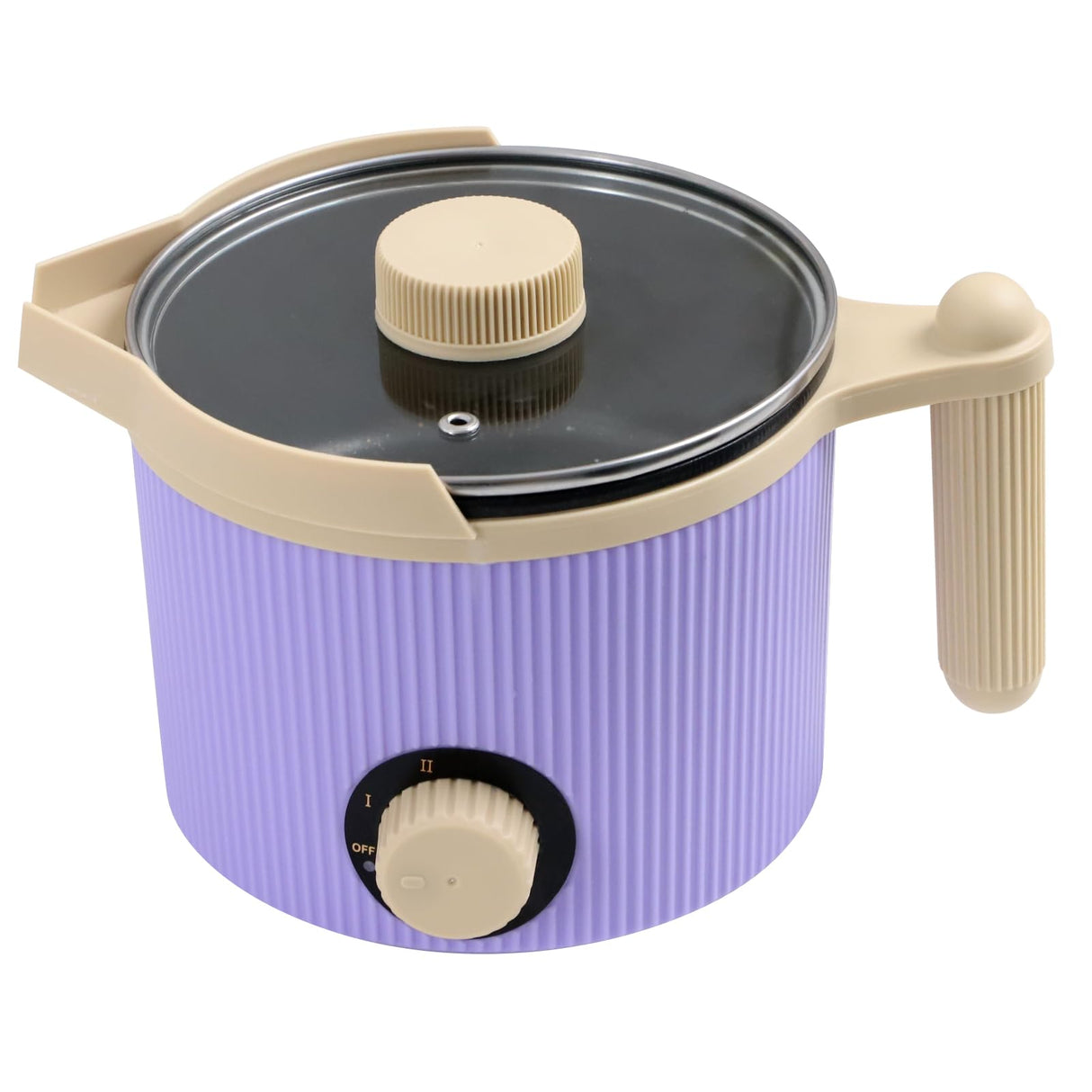 TOAUTO Handheld Candle Melting Pot 3Lbs Small Wax Melting Pot with Easy Pour Spout, Two Power Levels, Easy Clean Non-Stick for DIY Crafting Beginner Purple