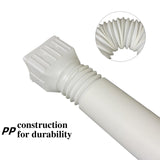 3 pack Flexible Rain Gutter Downspout Extensions,Drain Downspout Extender,Gutter Extension Flexible,Down Spout Drain Extension Pipes,Extendable from 21 to 60 Inches (3pcs white)