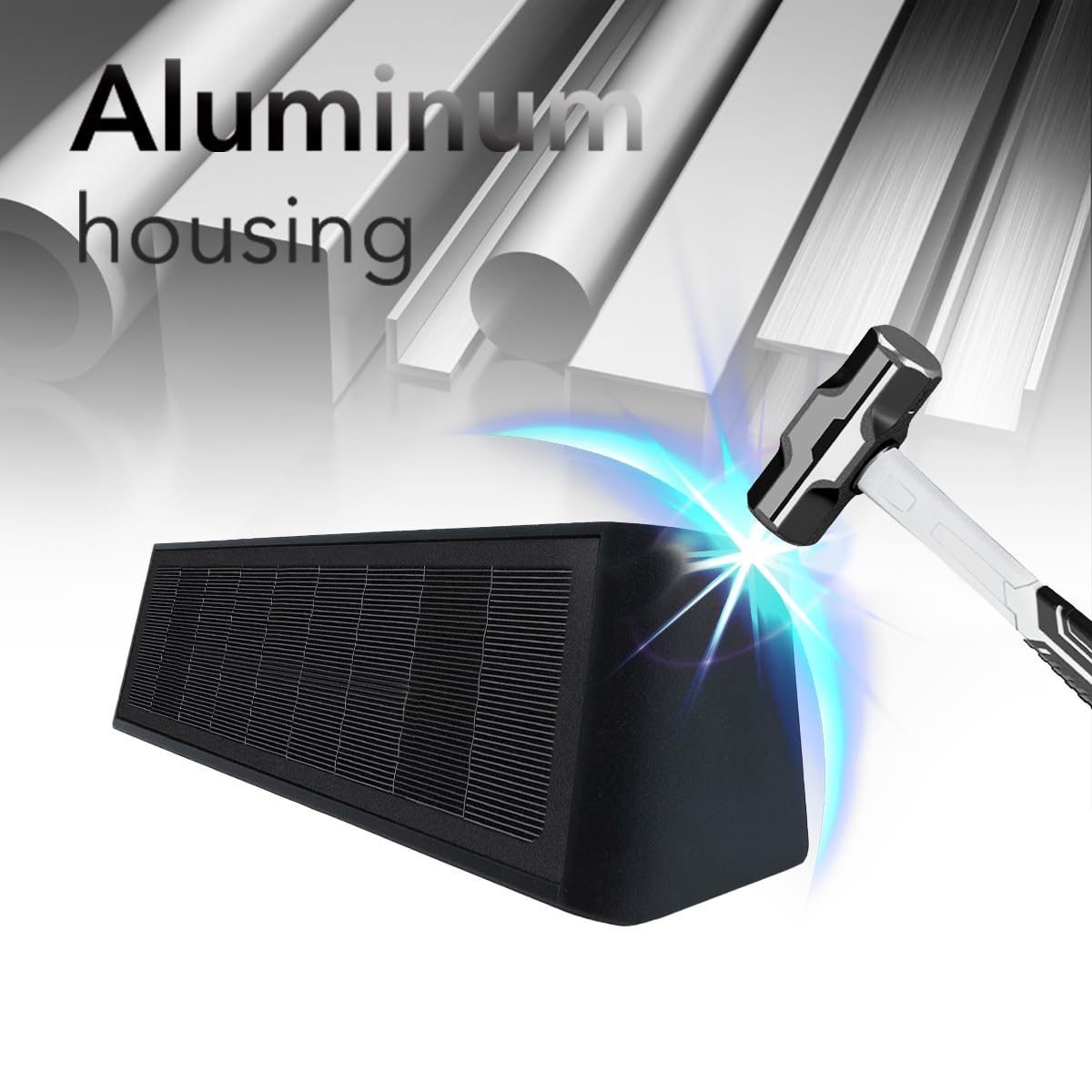 Mrzxy Solar Lights Outdoor Waterproof 3000K Warm Aluminum Up and Down Wall Sconce Dusk to Dawn 2PACK for Outside, Fence, Yard, Christmas Decorative Lighting