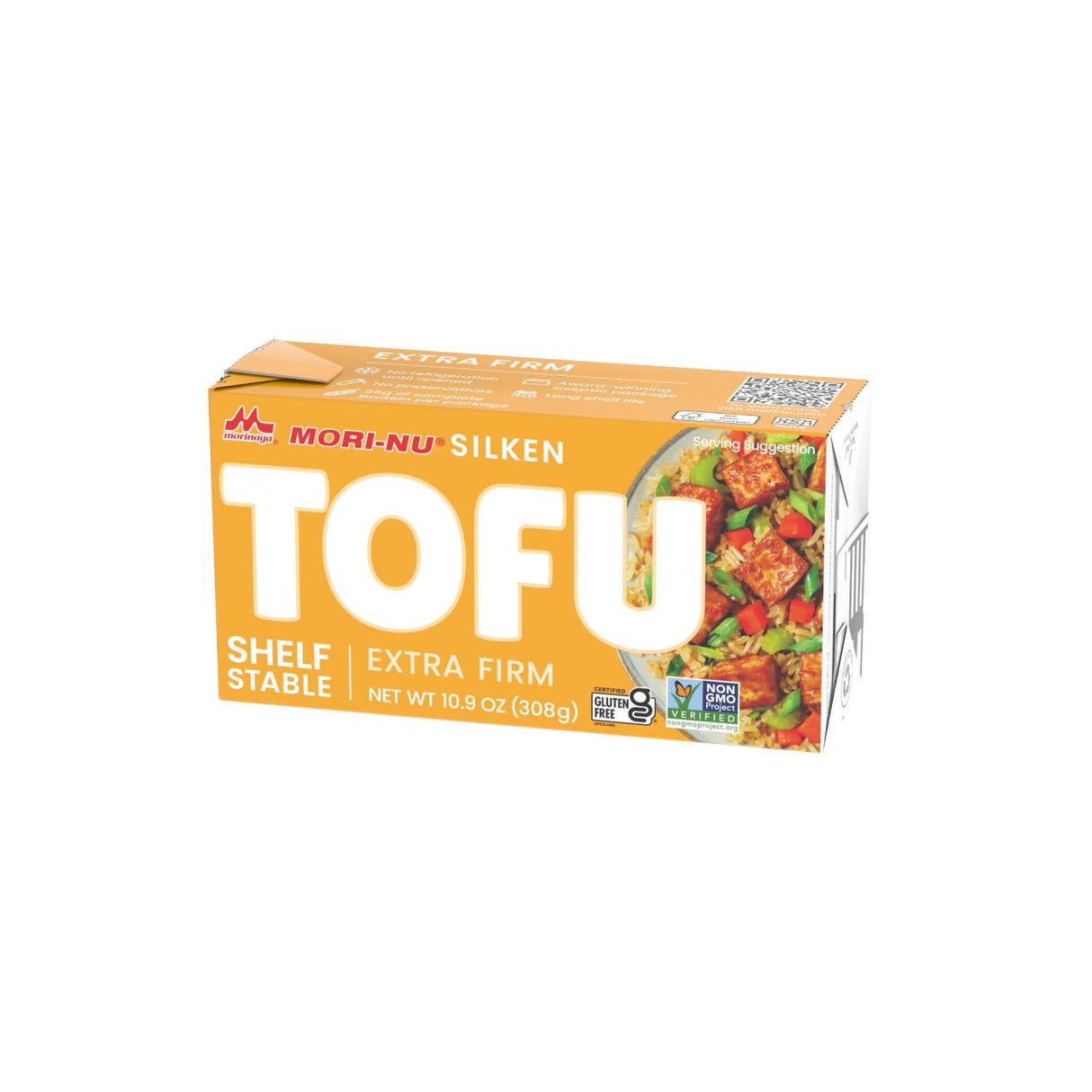 Mori-Nu Silken Tofu Extra Firm | Velvety Smooth and Creamy | Low Fat, Gluten-Free, Dairy-Free, Vegan, Made with Non-GMO soybeans, KSA Kosher Parve | Shelf-Stable | Plant protein | 12.3 oz x 3 Packs