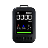 Advanced Carbon Carbonmonoxide Alarm Device Highlighting 3 Stage Visual Sound Alert 10 Day Compact Plan ABS Substance Wearable Carbon Carbonmonoxide Meter