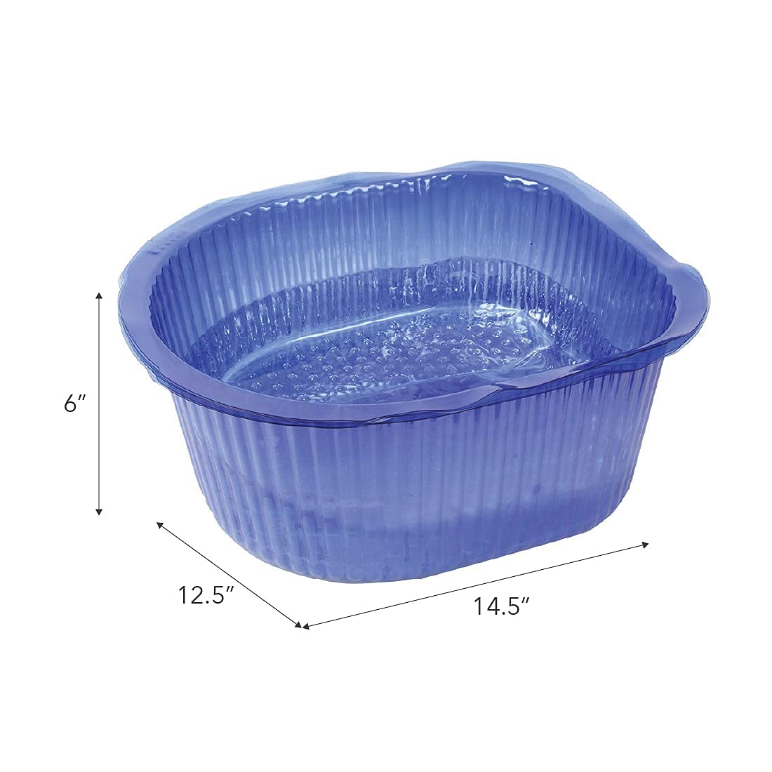 ForPro Professional Collection Universal Pedi Bath Liners, 50% THICKER, Fit Footsie Bath, Disposable Pedicure Tub Liners for Foot Spa Basins, Blue, 100-Count